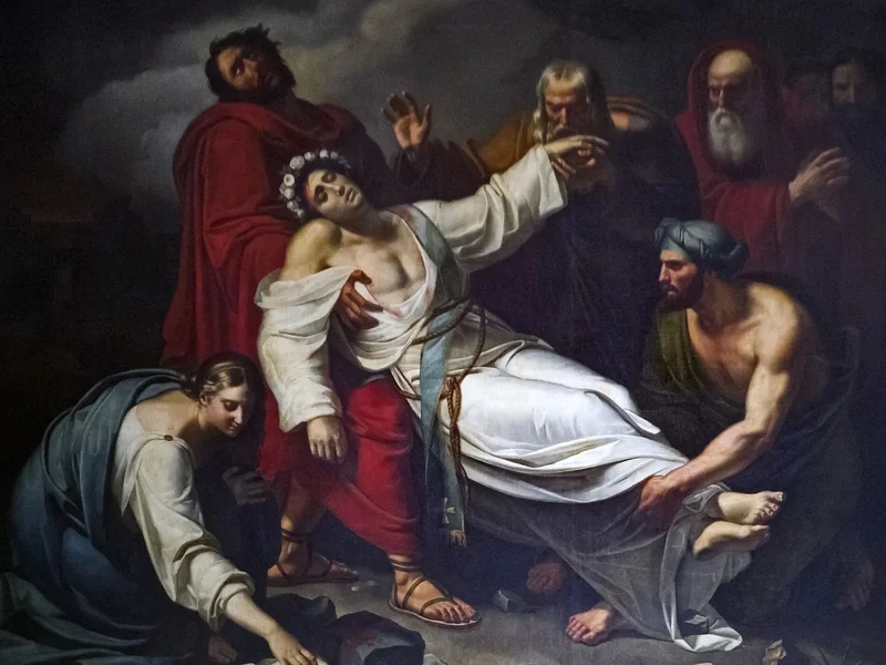 1790-Nicolas-Sébastien Frosté - La morte di Santo Stefano